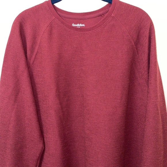 Goodfellow Men’s Maroon Long Sleeve Jersey Large EUC - Picture 4 of 9